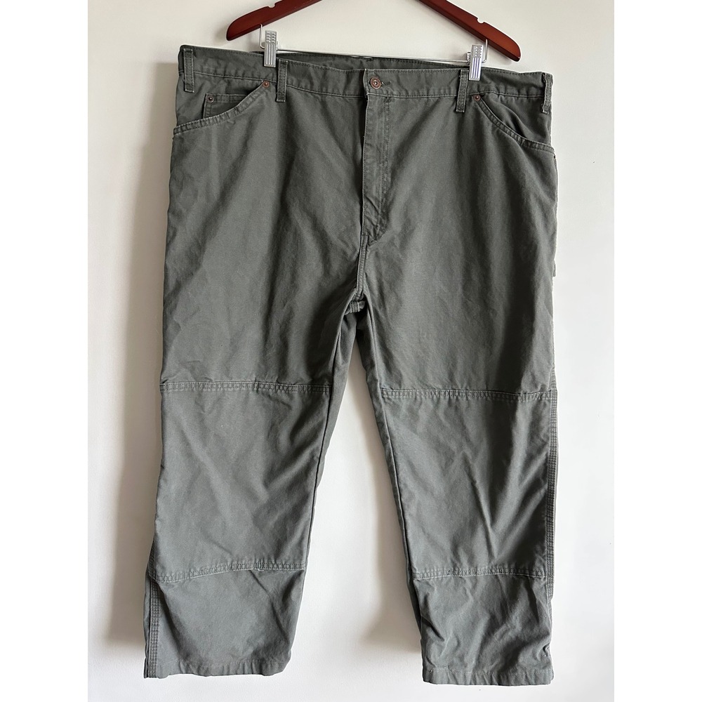 Dickies Mens Relaxed Fit Carpenter Utility Pants Olive Green 42x32 DU339RMS